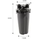thumbnail image 2 of Vaso de viaje para perros y gatos, 2 en 1, para agua y cereales, con dos cuencos plegables, portátil para viajes al aire libre, color negro, 2 of 6