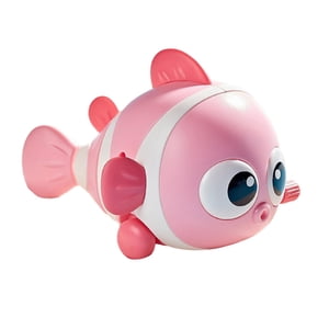 Bothyi - Juguetes De Baño De Peces De Cuerda Juguetes Interactivos Animales Juguetes Para Niños Niñas Bebés Niños Rosa