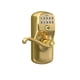 thumbnail image 2 of Entrada de teclado SCHLAGE FE595 PLY 505 FLA Plymouth Bright Brass, 2 of 7