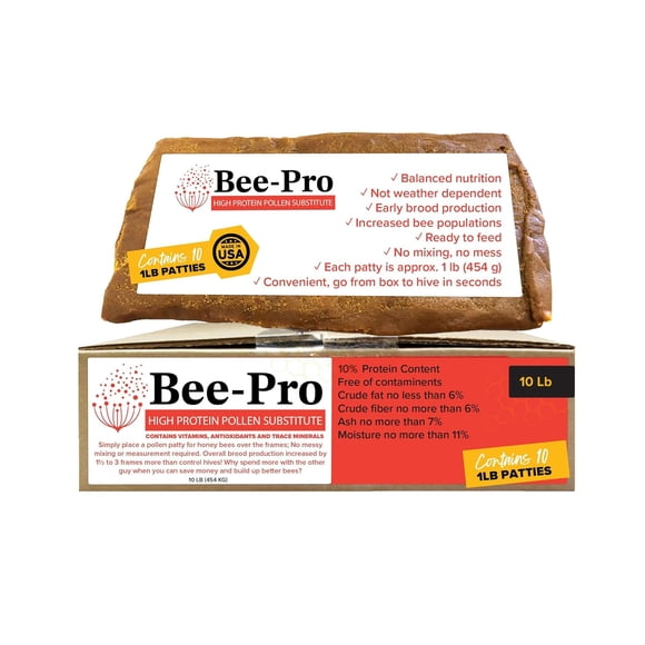 Bee pro Patties 4 5 Kg Nutrición De Alta Proteína Para Abejas