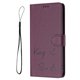 thumbnail image 3 of Funda Cartera para Motorola Moto G77 con Bloqueo RFID, Cierre Magnético y Ranuras Tarjetas Morado, 3 of 6