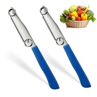 Xusx111 - Cuchillo De Corte Rápido, Nuevo 3 En 1 Cuchillo De Pelado De Frutas Multifuncional Con Resorte Extraíble, Cuchillo De Corte De Frutas Y Verduras De Acero Inoxidable Afilado De Cocina (3 Piez