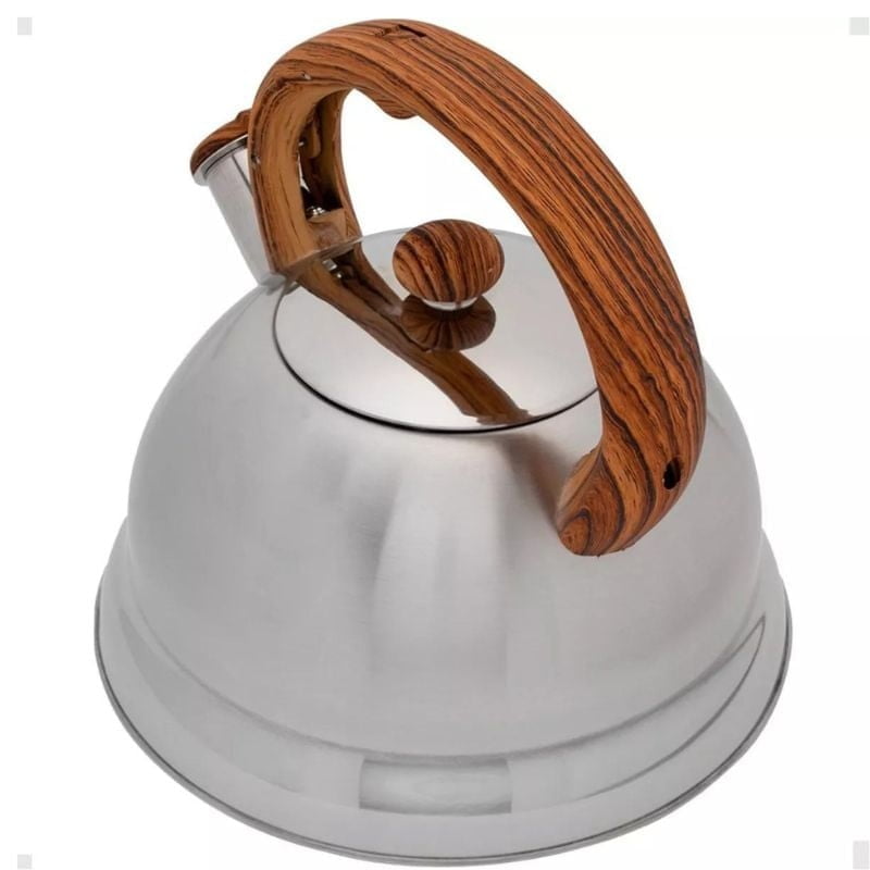 Leon Import - Hervidor De Acero De 2,5l Con Silvato De Mango