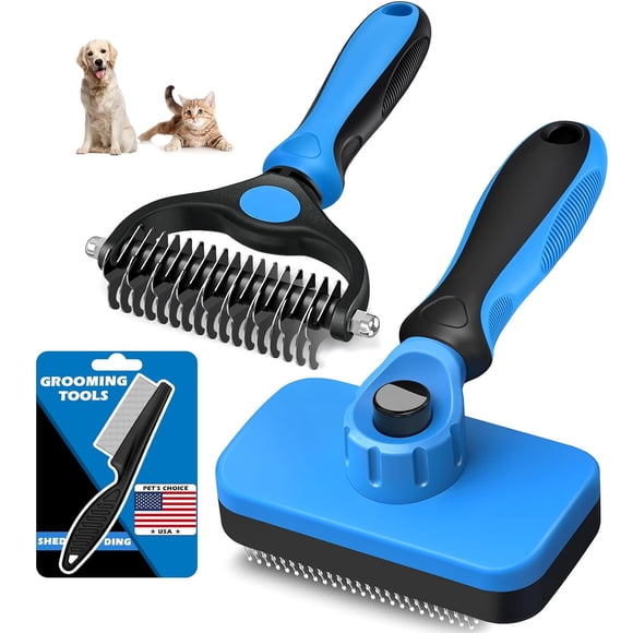 Kit de Cepillos para Mascotas Augwind de 3 Piezas