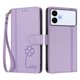 thumbnail image 3 of Funda Cartera Trébol para Samsung Galaxy S26 Edge con Ranuras Tarjetas y Carga Inalámbrica Morado claro, 3 of 6