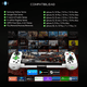 thumbnail image 5 of Joystick gamepad BT para celular (ios, Android), tablet, switch, Ps3-4 (Blanco), 5 of 9
