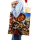 thumbnail image 4 of BOOK OF LIFE Bolso de tela con estampado de lienzo para mujer, bolsa de compras reutilizable y estética, con cremallera interior, regalo para mujer, 35 × 40 cm., 4 of 6