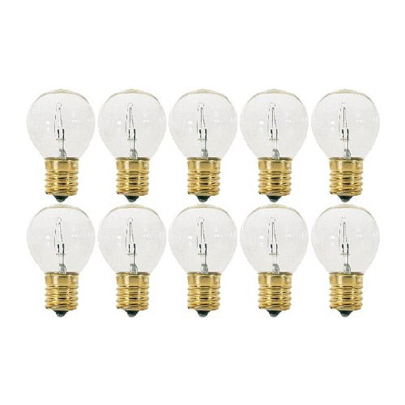 Bombillas KOR S11/N 15 W 40 W, base intermedia transparente E17 (10)