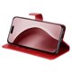 thumbnail image 4 of Funda tipo cartera para iPhone 16 Pro Max con bolsillo con cremallera y ranuras para tarjetas – Función de soporte Rojo, 4 of 6