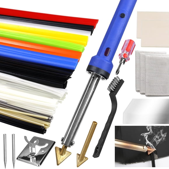 Kit de soldadura de plástico VCTSELITY de 100 W con 121 varillas y acceso.