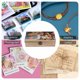 thumbnail image 5 of Max y los Caballeros Medievales Caja Organizadora de Madera Rústica - Caja Decorativa Multifuncional para Escritorio, Hogar, Oficina, Joyas y Manualidades, 5 of 6