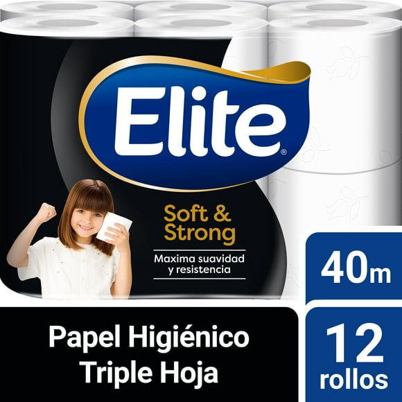 Papel Higiénico Soft & Strong Triple Hoja 40 m, 12 Un