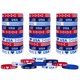 thumbnail image 1 of Pulseras JAKADYUKS de Silicona 40 piezas con Bandera de EE.UU., 1 of 3