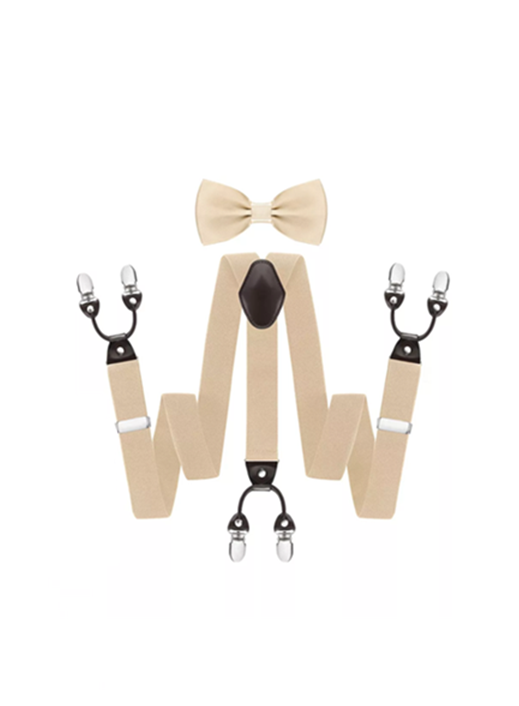 Genérico - Suspensor Humita En Caja Tirantes Hombre Ajustable Elástico, Caqui