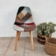 thumbnail image 2 of Silla Patchwork Da Vinci | Ecocuero Claro cafe, 2 of 6