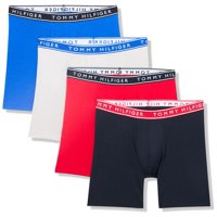 Calzoncillos Tipo Bóxer Tommy Hilfiger De Algodón Elástico Para Hombre, Paquete De 4
