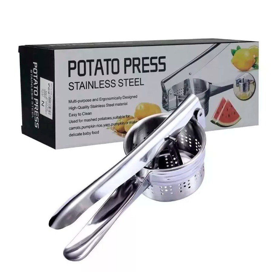 Aventura Store - Machacador Prensa Aplastador De Papas Puré Acero Inoxidable