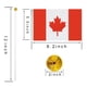thumbnail image 2 of Paquete de 12 banderas canadienses para escritorio, pequeñas banderas canadienses para mesa de oficina con base, para decoración de hogar, oficina, festivales, eventos y celebraciones., 2 of 5