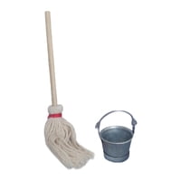 Bothyi - Cubo De Fregona Para Casa De Muñecas, Juego De Modelos 1:12 Para Juegos De Simulación, Regalos De Cumpleaños