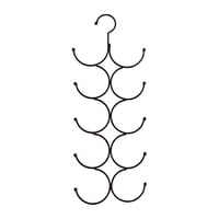 Magideal - Colgador De Bufanda, Accesorios De Armario, Organizador De Chal, Ahorro De Espacio, Colgador De Cinturón De Almacenamiento Colgante De Múltiples Capas Negro