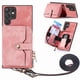 thumbnail image 1 of Funda Tipo Cartera con Correa Cruzada para Samsung Galaxy S23 Ultra Protección Contra Golpes Rosa, 1 of 5