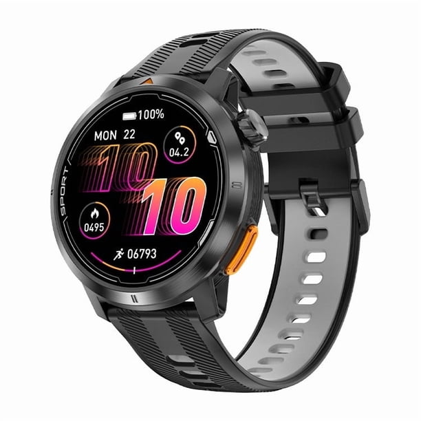 Smartwatch Deportivo DT G9 GPS Integrado Pantalla AMOLED 1.43" 466x466 Mapas Offline Llamadas Bluetooth Brújula 3ATM para Running Trekking y Outdoor - Negro