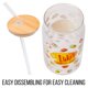 thumbnail image 3 of Vaso de vidrio Silver Buffalo Luke's Diner 473 ml con tapa de bambú, 3 of 5