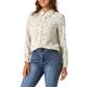 thumbnail image 1 of INSPIRE CHIC Camisa de Mujer con Botones Estampado Floral de Manga Larga Cuello en Punta Top de Oficina XL Beige-Amarillo Floral, 1 of 6