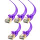 thumbnail image 1 of Cable Ethernet Cat7 Plano Maximm 1,8 m (6 pies) Paquete de 5 – Morado, 1 of 6