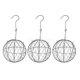 thumbnail image 1 of 3 Unids 15 Cm De Hierro Bola Forma Suculenta Olla Metal Colgante Plantador De Plantas, 1 of 5