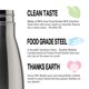 thumbnail image 3 of Botella de Agua MEWAY 500 ml Aislada de Acero Inoxidable, 3 of 7