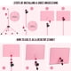 thumbnail image 5 of Soporte para partituras CAHAYA CY0194 con bolsa de transporte, color rosa, 5 of 7