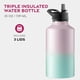 thumbnail image 2 of Botella de agua FineDine con aislamiento de 1,9 L con pajita de acero inoxidable, 2 of 9