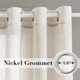 thumbnail image 2 of Cortinas H.VERSAILTEX de lino natural semitransparente 133 x 213 cm, color marfil, 2 of 8