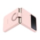 thumbnail image 5 of Funda para teléfono Samsung con anillo de silicona para Galaxy Z Flip 4, color rosa, 5 of 6