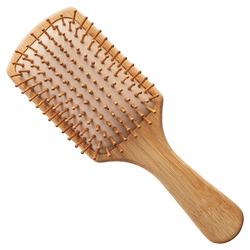 Bamboo Hair Brush, Massage Scalp Air Cushion Paddle Hair Comb 2023 New Long Handle Natural Low MOQ Customized Customizable Logo