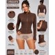 thumbnail image 2 of Chaqueta Deportiva Slim Fit Mujer Corte Crop Cierre Dorado, 2 of 3