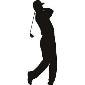 Rienda Libre Graphics - Decomural Golfer Swing Golf Ws-15350