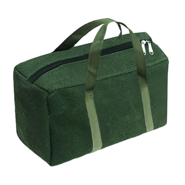Bolsa de Almacenamiento de Herramientas de Lona, Bolso con Cremallera, Bolsa de Herramientas Portátil, Boca Ancha, Versátil para Mantenimiento de Vehí 50x30x25cm