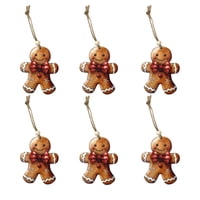 Bothyi - 6 Piezas De Colgantes De Hombre De Jengibre Para Decoración Navideña Para Pared De Cocina, Ventana, Estilo A