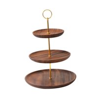 Bothyi - Soporte De Madera Para Cupcakes, Soporte Rústico Para Exhibición De Cupcakes Para Decoración De Cumpleaños Y Fiestas De Té, 3 Niveles