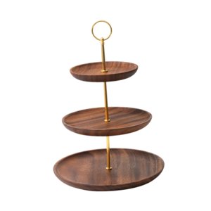 Bothyi - Soporte De Madera Para Cupcakes, Soporte Rústico Para Exhibición De Cupcakes Para Decoración De Cumpleaños Y Fiestas De Té, 3 Niveles