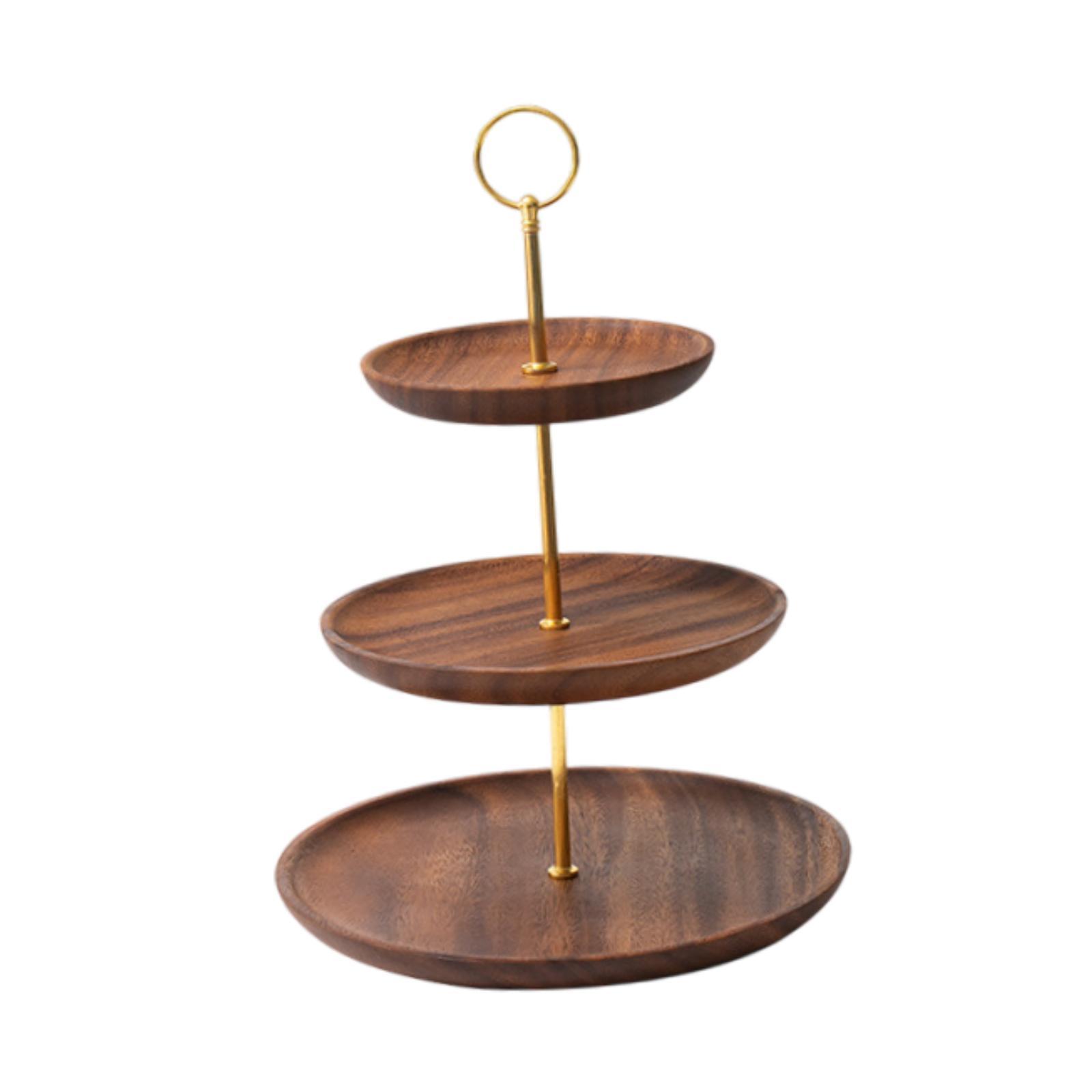 Bothyi - Soporte De Madera Para Cupcakes, Soporte Rústico Para Exhibición De Cupcakes Para Decoración De Cumpleaños Y Fiestas De Té, 3 Niveles