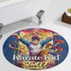 thumbnail image 5 of Karate Kid Alfombra Redonda de Felpa Coral, Antideslizante, No Desprende Pelusas, Lavable y Duradera para Salón, Dormitorio y Habitación de Niños 60cm, 5 of 6