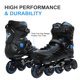 thumbnail image 5 of Patines en línea JEUWITH 25 cm Negro y Azul Unisex, 5 of 6