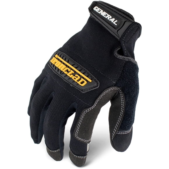 Guantes de trabajo Ironclad General Utility GUG, color negro medio