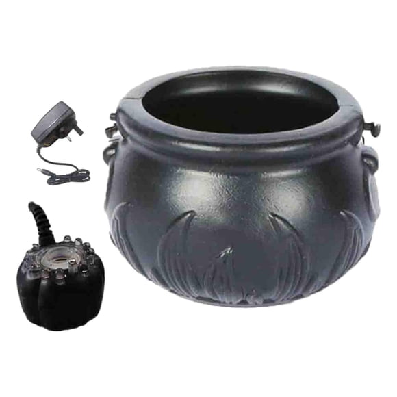 12 LED Halloween Witch Pot Holidays Party Prom Prop Decoración Máquina De Niebla