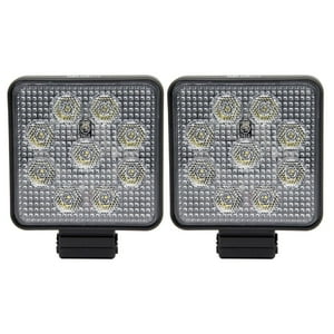 Luces Foco Neblinero 9Led Hella Cuadrado 12/24V Camion (Par) Blanco