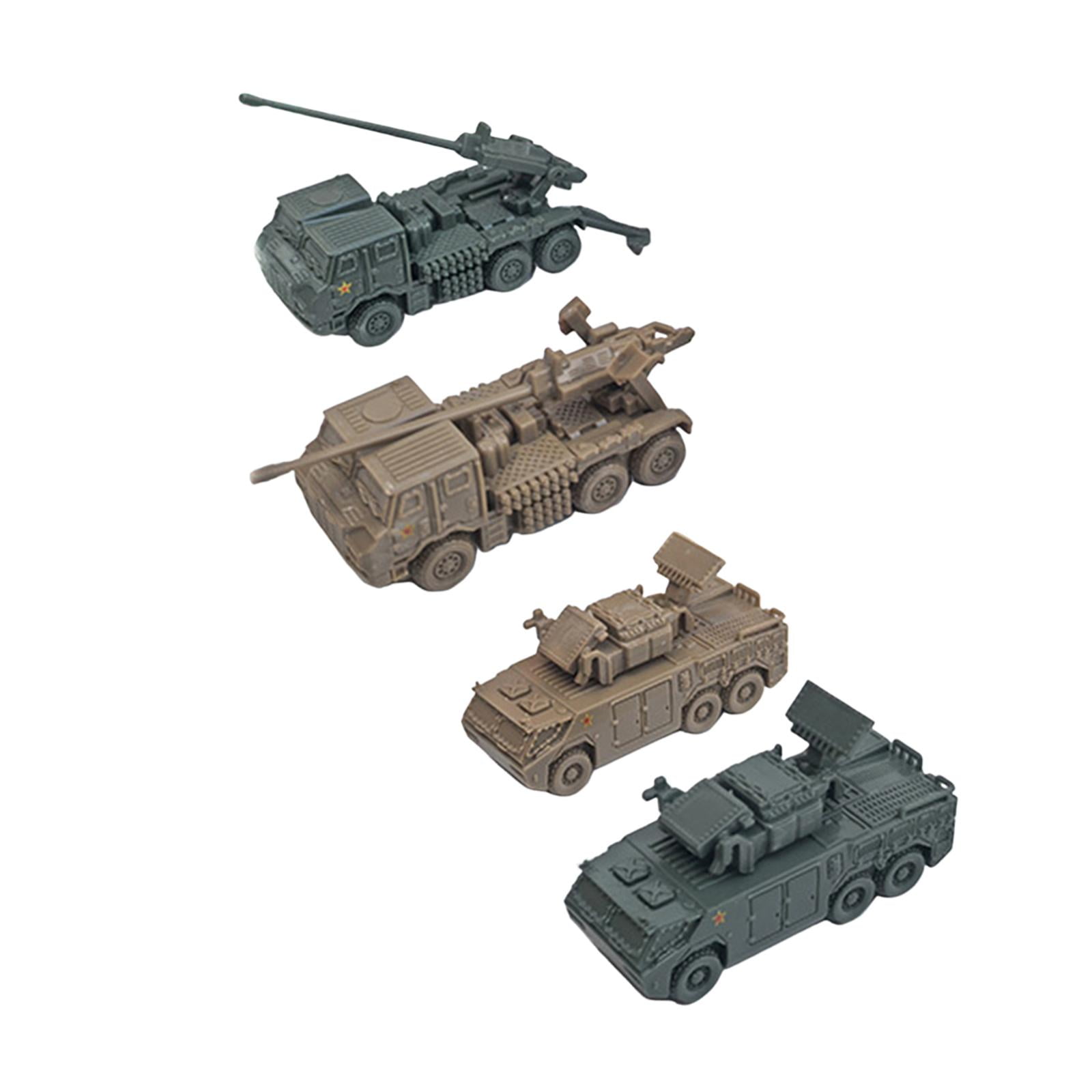 Bothyi - 4 Maquetas De Vehículos A Escala 1:144 Para Adultos, Juguetes Educativos