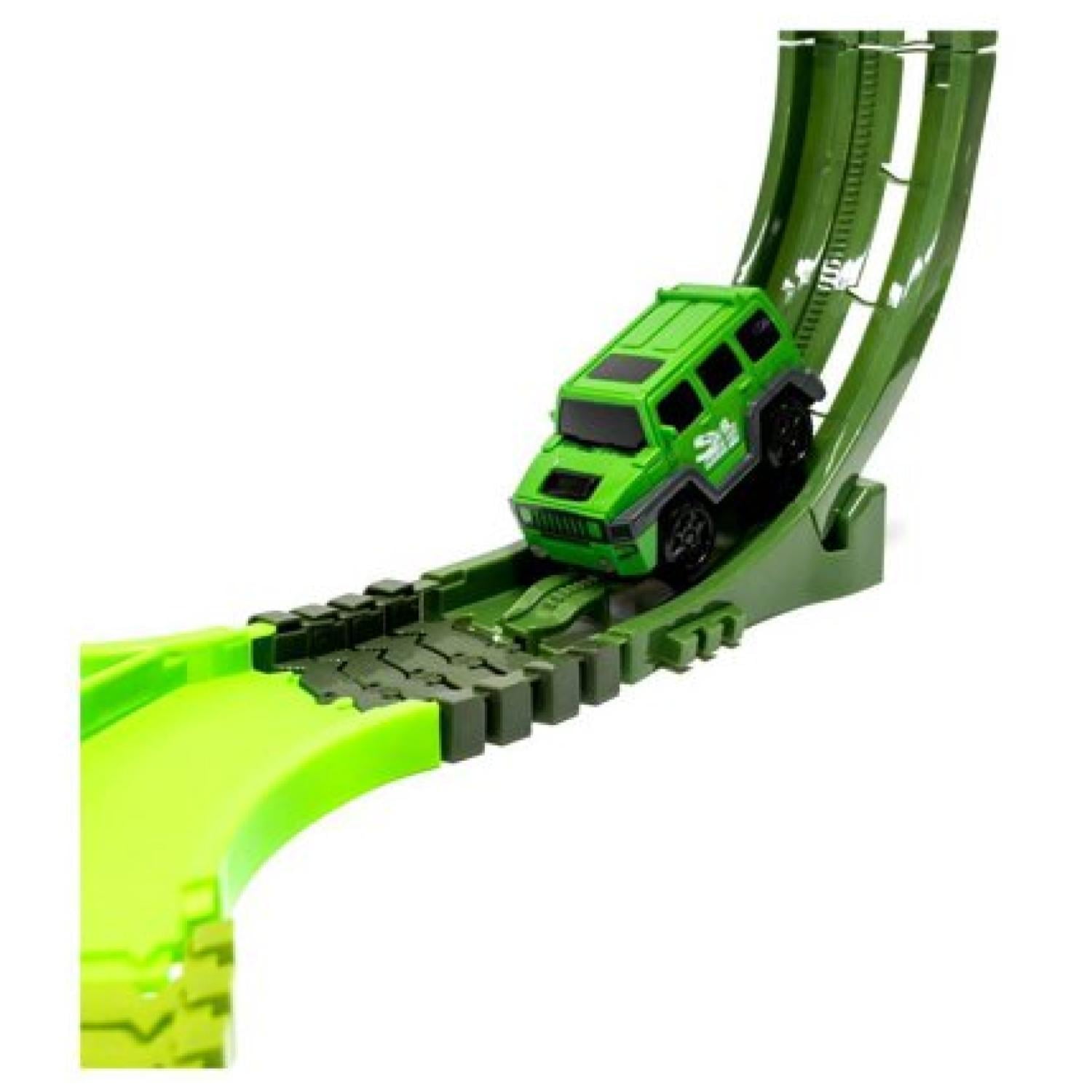 Genérico - Juguete Pista De Auto Armable Con Dinosaurios Verde Infantil